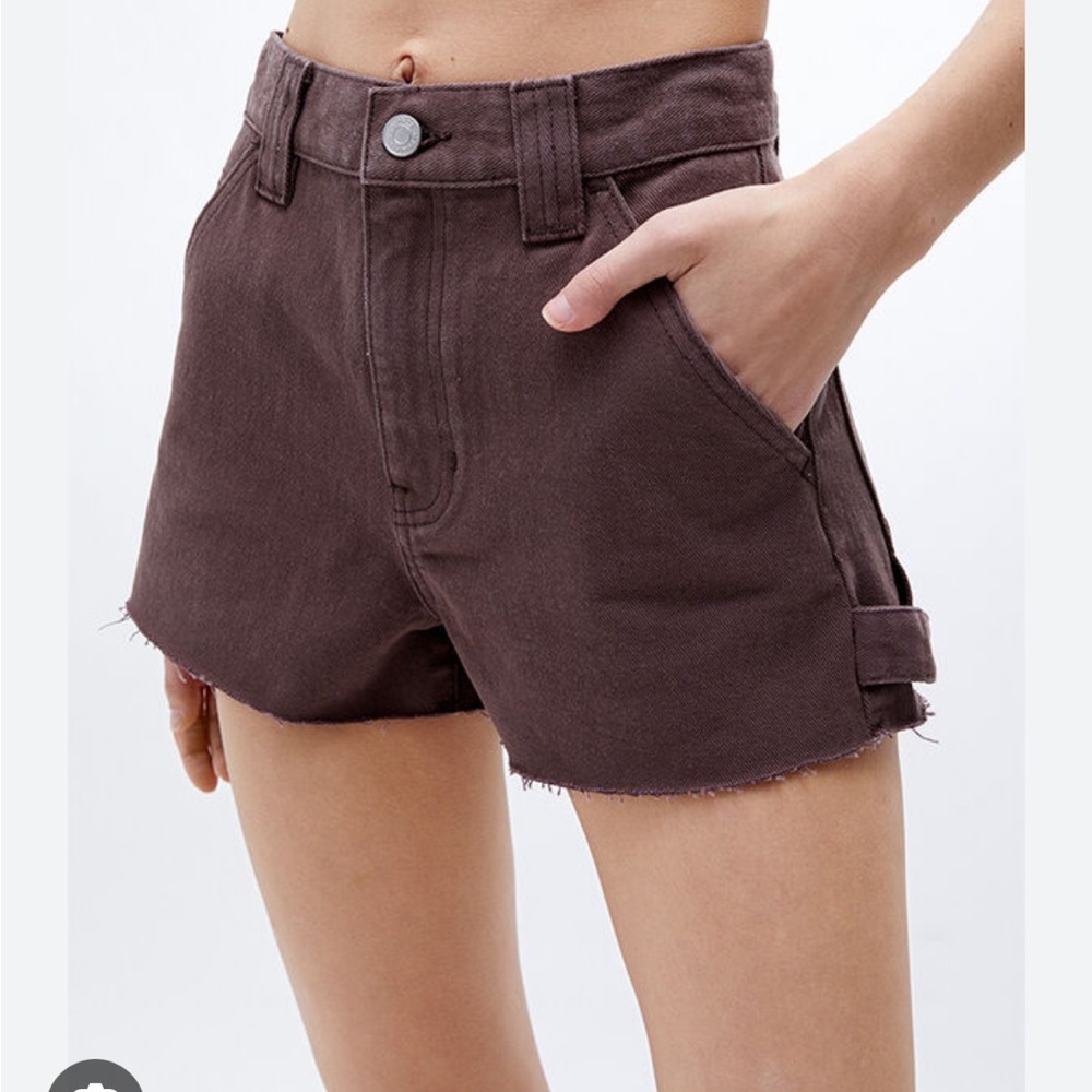 Pacsun high waisted raw hem carpenter loop shorts 26